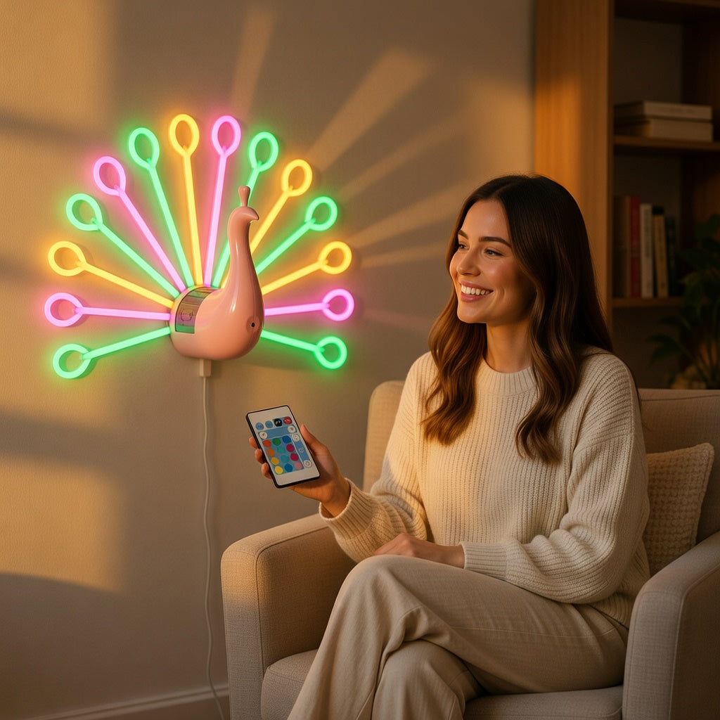 Peacock Dimmable Wall Lamp