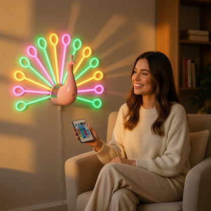 Peacock Dimmable Wall Lamp